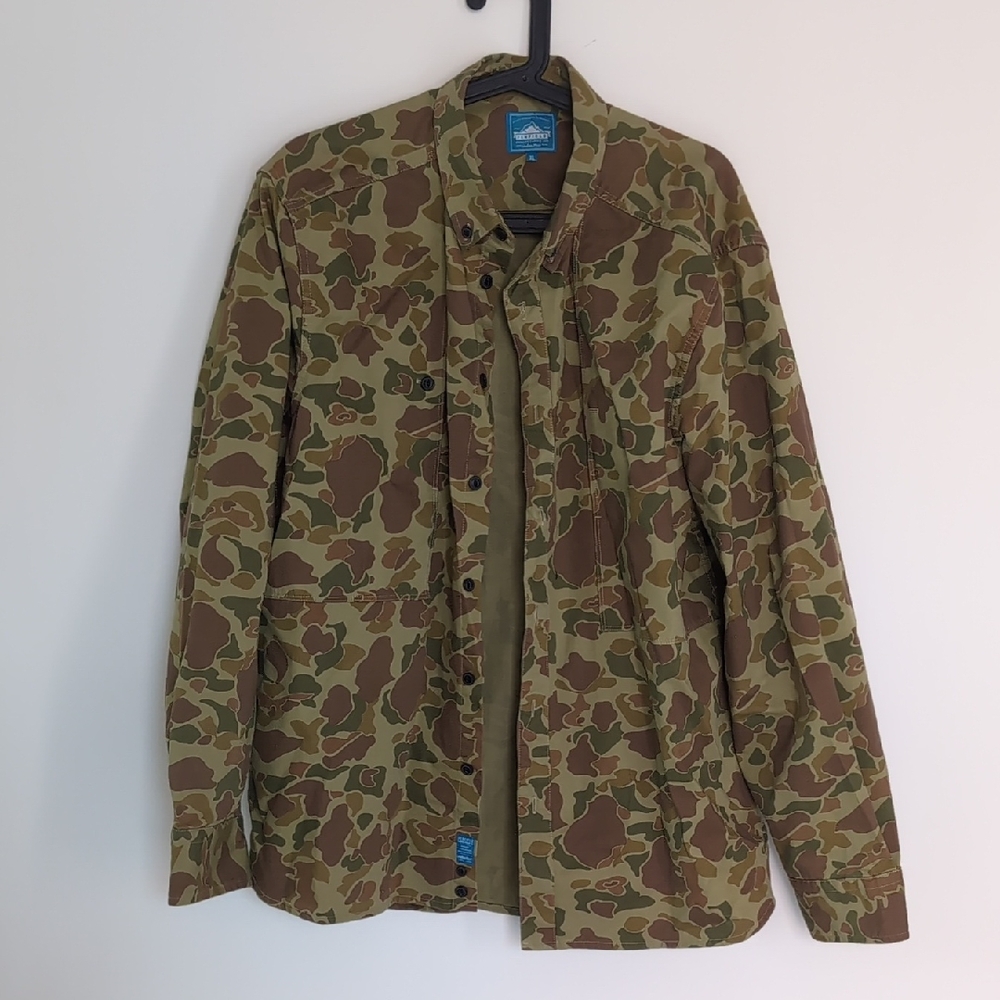 Penfield Camouflage Military Jacket Brown and Green